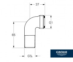 MEDIDAS ANGULO DE CONEXION GROHE